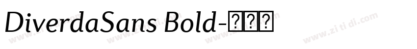 DiverdaSans Bold字体转换 DiverdaSans Bold字体转换